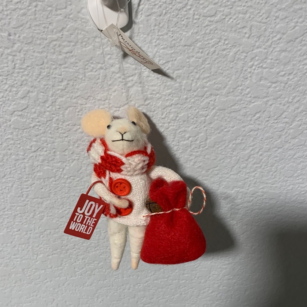 Mouse & Santa Sack Critter Primitives by Kathy